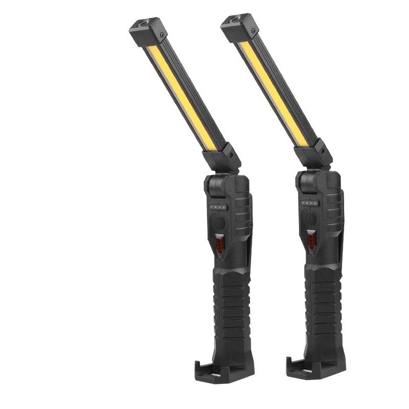 New portable COB LED flashlight USB rechargeable work light magnetic lantern pendant light, work light camping flashlight