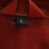 HERMES 80s Vintage made in Scotland Ulster coat L Red series Women Used