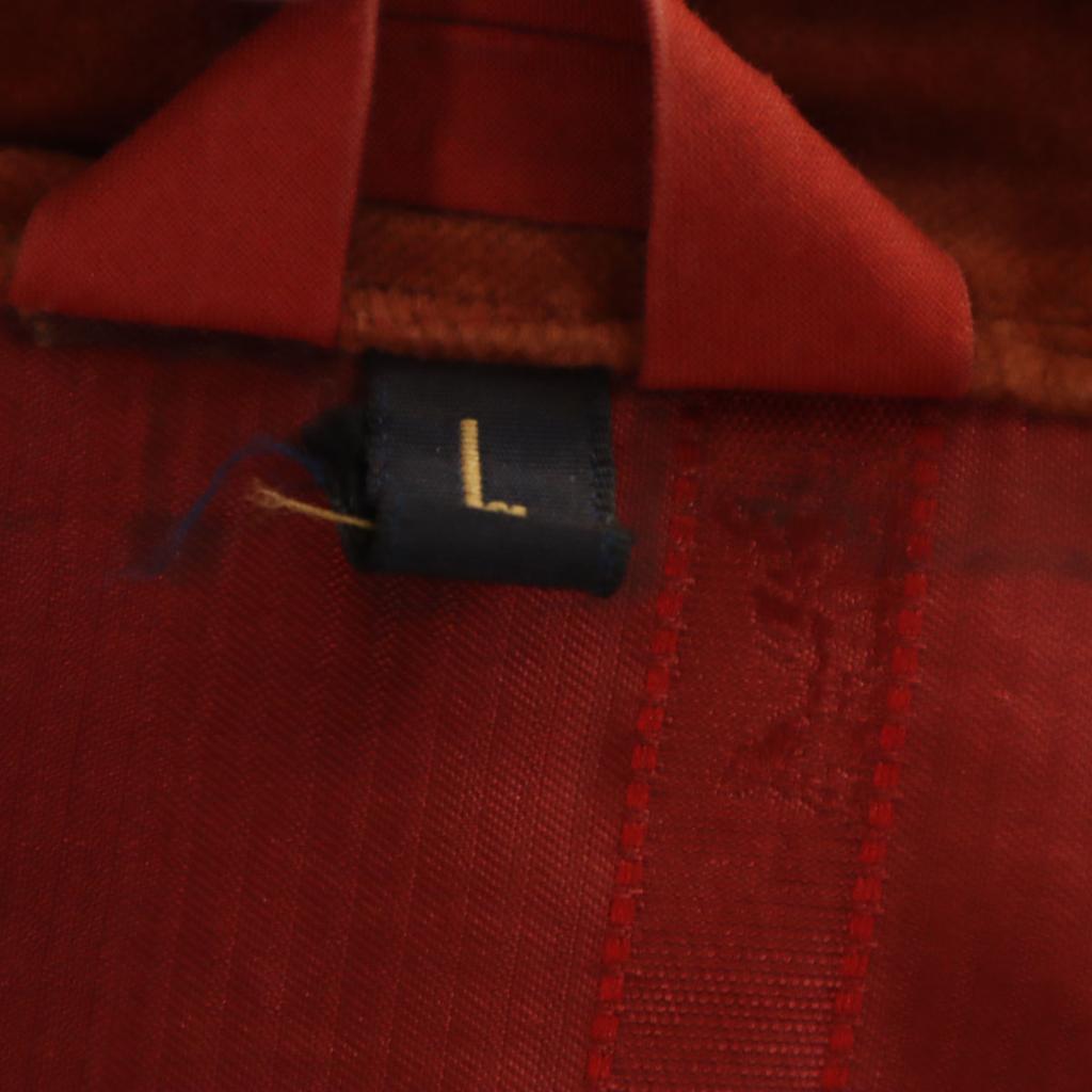 HERMES 80s Vintage made in Scotland Ulster coat L Red series Women Used