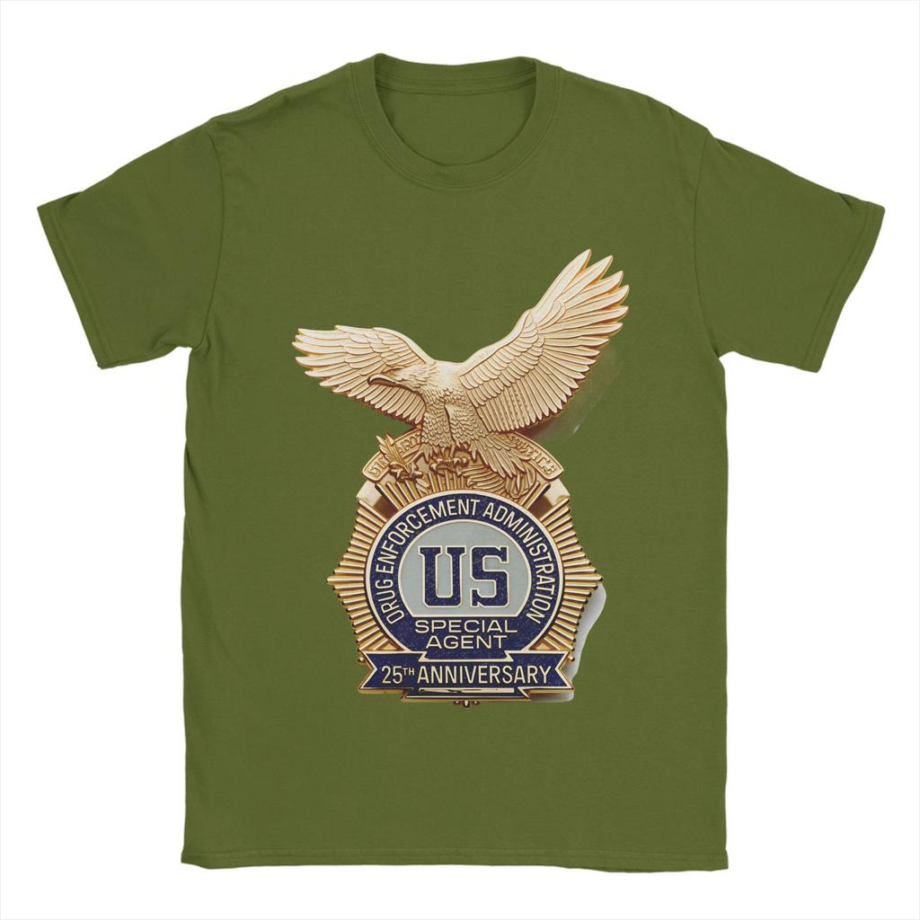 DEA US Federal Interdiction Agency Cotton TShirt For Mens Summer  Streetwear T Shirts ONeck Harajuku Tees Oversized Clothes