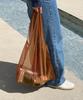 Mobett Lorna Organza Eco Bag, Big Bag - Rust Brown