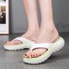 Fashion Orthopedic Thick Platform Eva Flip Flops For Women Summer Clip Toe Non Slip Beach Sandals Woman Comfortable Soft Sole Cloud Slip