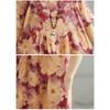 DIMANAF 2025 Summer Plus Size Dress Women Casual Shirt Dress Vintage Loose Basic Flower Printing Dress
