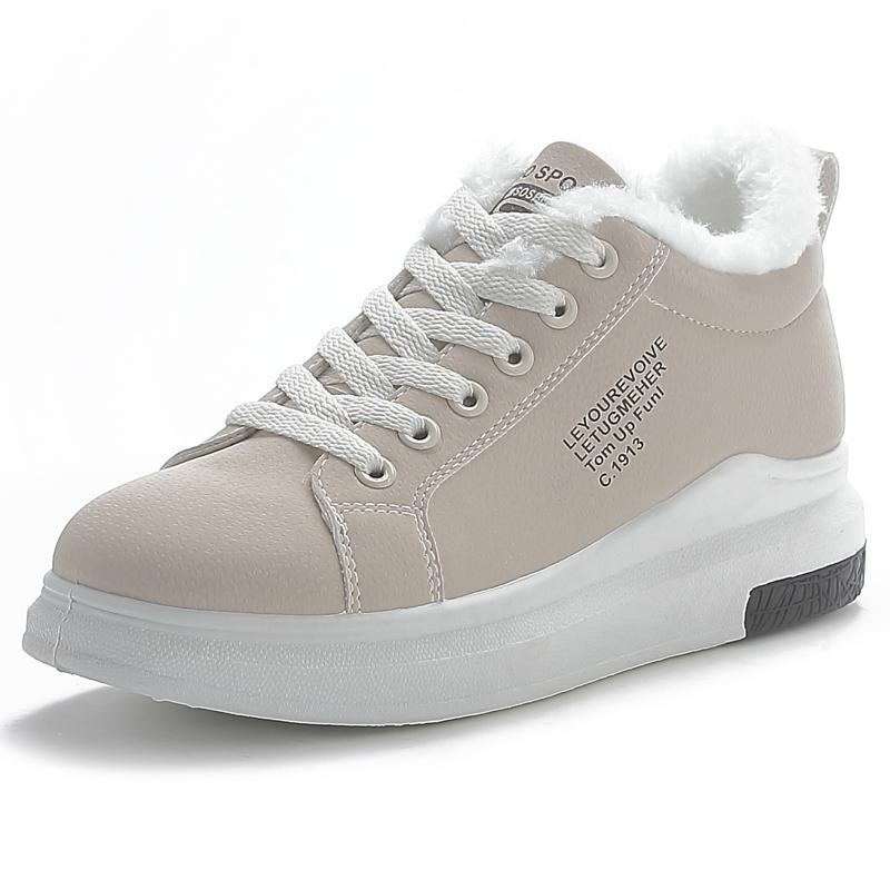 

Зимние ботинки 2024 года, женские ботильоны, теплые зимние ботинки из искусственной кожи, кроссовки, туфли на плоской подошве, женская обувь на шнуровке, короткие зимние ботинки 38 серый