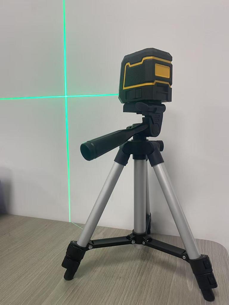 Compact 2-Line Green Laser Level - High-Precision Infrared Portable Line Projector with Auto Leveling.