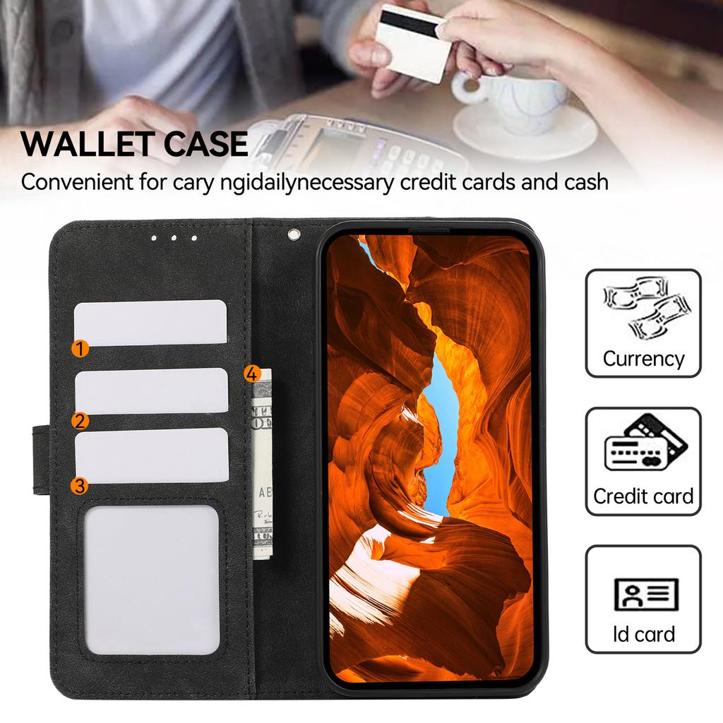 For Xiaomi Redmi Note 14 4G (163.25x76.55x8.16mm) Case Color Splicing Leather Flip Phone Cover RFID Blocking