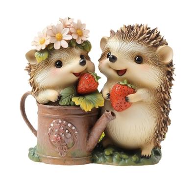 Décoration Piquet de Jardin Motif Animal Hérissons Acrylique Décoration Piquet de Jardin Pour Marquer la Cour et le Parterre de Fleurs