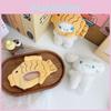Cute Taiyaki Dog Plush Keychain Adorable Stuffed Animal Bag Charm Wholesale