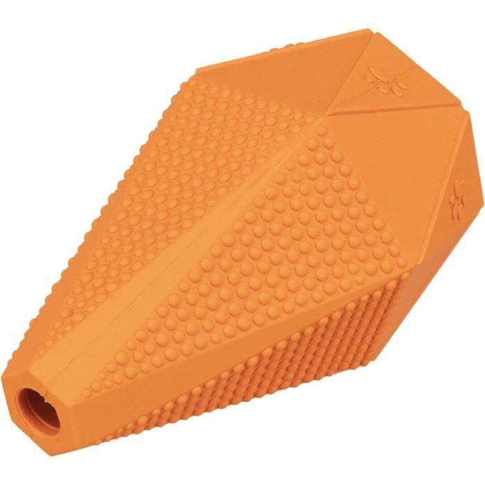 Jouet pour chien - Trixie - Jouet sauteur - Caoutchouc naturel - Pack de 3 - Orange
