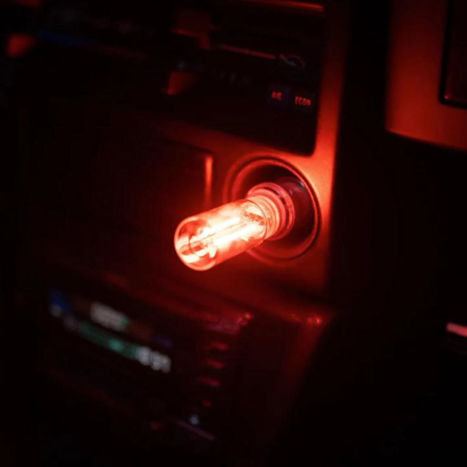 USB Light Car Interior Light Illumination Car Supplies Accessories Lattre красный