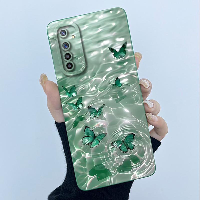 For Realme 6 Phone Case Realme 6s Cover Fashion Simplicity Oil Painting Flower Soft Liquid Silicone Shell For Realme 6 Pro Funda