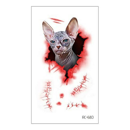 Adesivi Tatuaggio Impermeabili Horror Halloween: Modelli Realistici di Ferite, Macchie di Sangue e Cicatrici