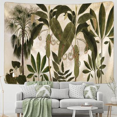 Arazzo da Parete Foglia di Banana Tropicale Arte Retrò Paesaggio Estetica Bohemien Paesaggio Soggiorno Arredamento Casa