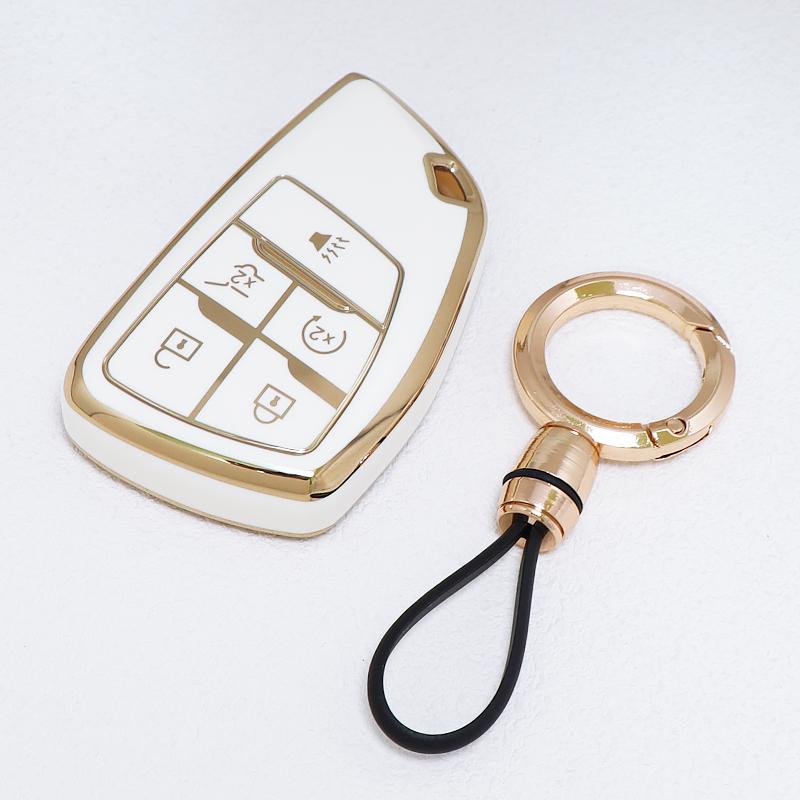 Tpu For Chevrolet Suburban Tahoe Auto Keyless Protector For Gmc Yukon Car Key Case Cover For Buick Envision S Plus Avenir