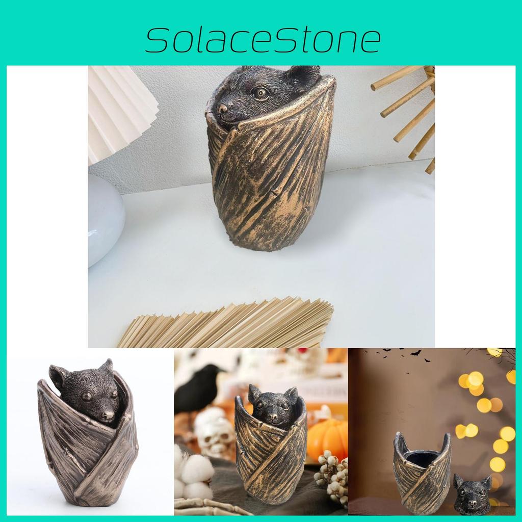 Gothic Harz Fledermaus Schmuckschatulle Halloween Geschenk Schmuck Aufbewahrungs Organizer