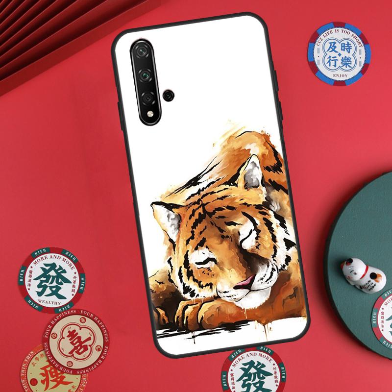 Animal Tiger Art For Huawei Nova Y60 Y70 Y90 Y72 Y73 Y61 Y91 7i 8i 11i 12i 12s 9 10 SE P20 P30 P40 Lite Case