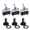 5Pcs Heavy Duty Car Boat Rocker Toggle Switch 15A 250V 2Pin SPST ON/OFF Rocker Switches with Waterproof Boot Spst Rocker Switch
