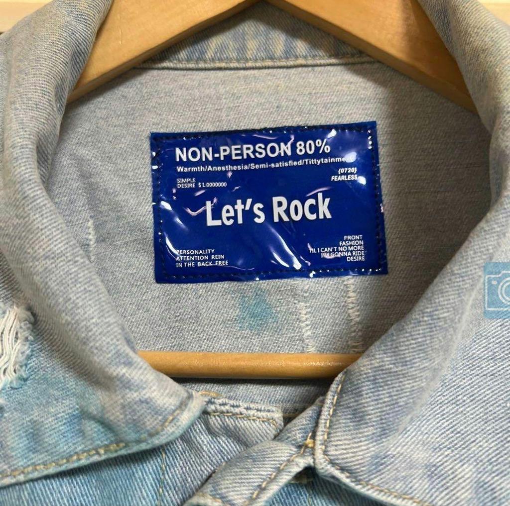 [USED] Korean Graphic Denim Jacket Worn by Many Celebrities Big Bang Sandaime EXILE