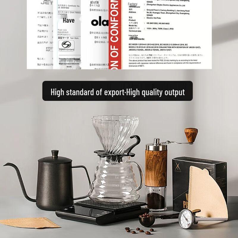 Portable Manual Coffee Brewing & Grinding Set