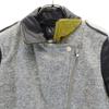 ARMANI EXCHANGE wool blend Imitation Leather Riders jacket S switching Women Used