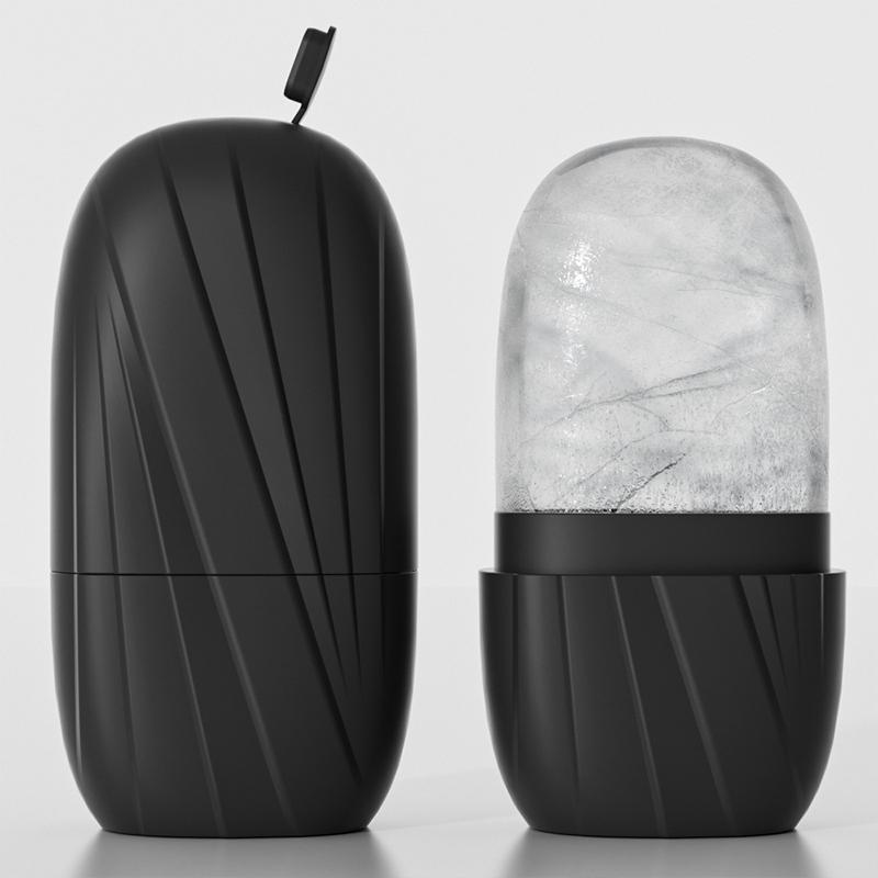 1Pc Facial Beauty Applicator Skin Care Tools Ice Shaving Massage Facial Beauty Silicone Ice Mold one size чёрный