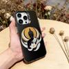 Buddha Art Pattern Phone Case For iPhone 17,16,15,14,13,12,11 Plus,Pro Max,XS,Colored Silver Plated Inside Cover