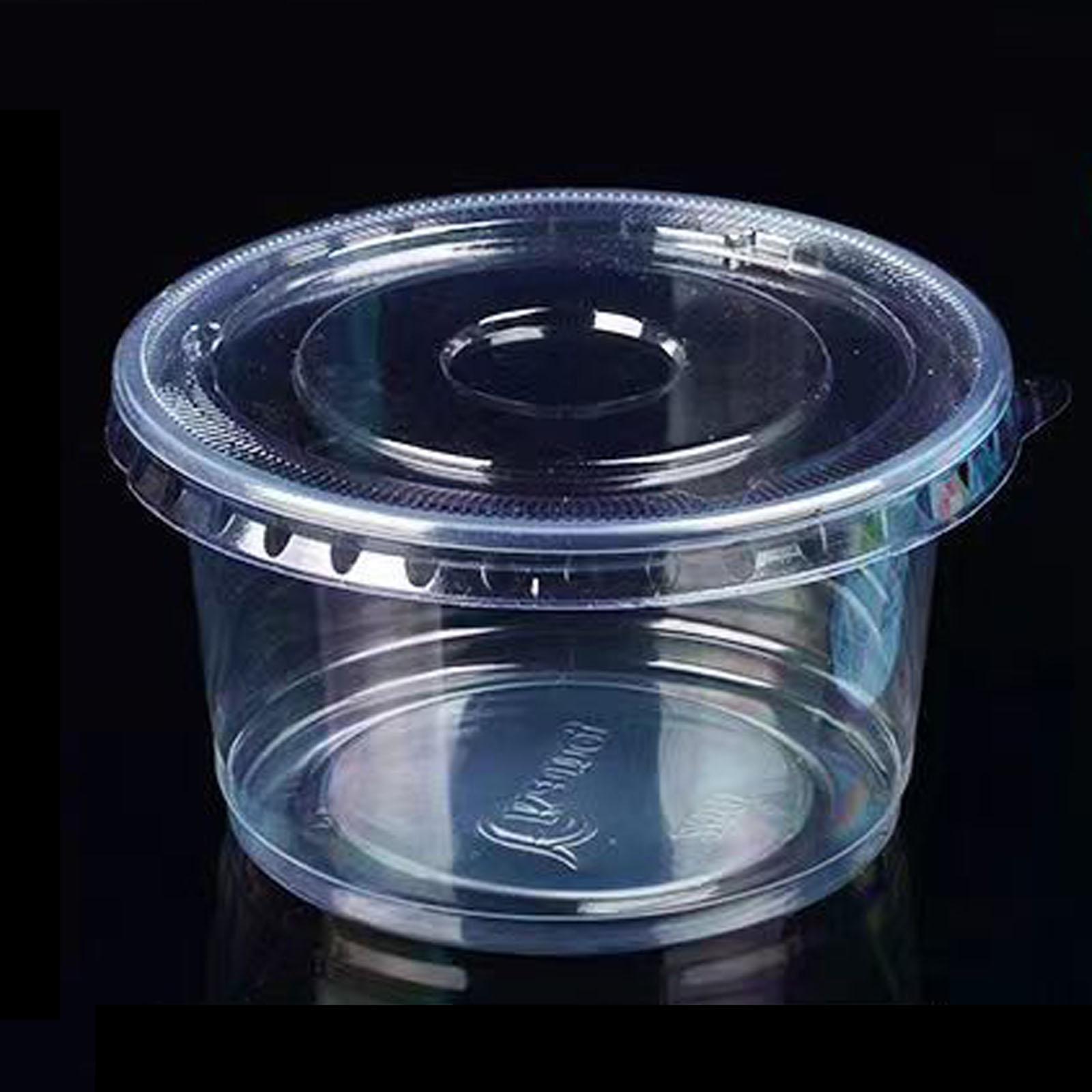 

Пластикові стаканчики для десертів з кришками та ложками, Одноразові круглі потовщені стаканчики для пудингу, морозива, йогурту, їжі на винос One Size