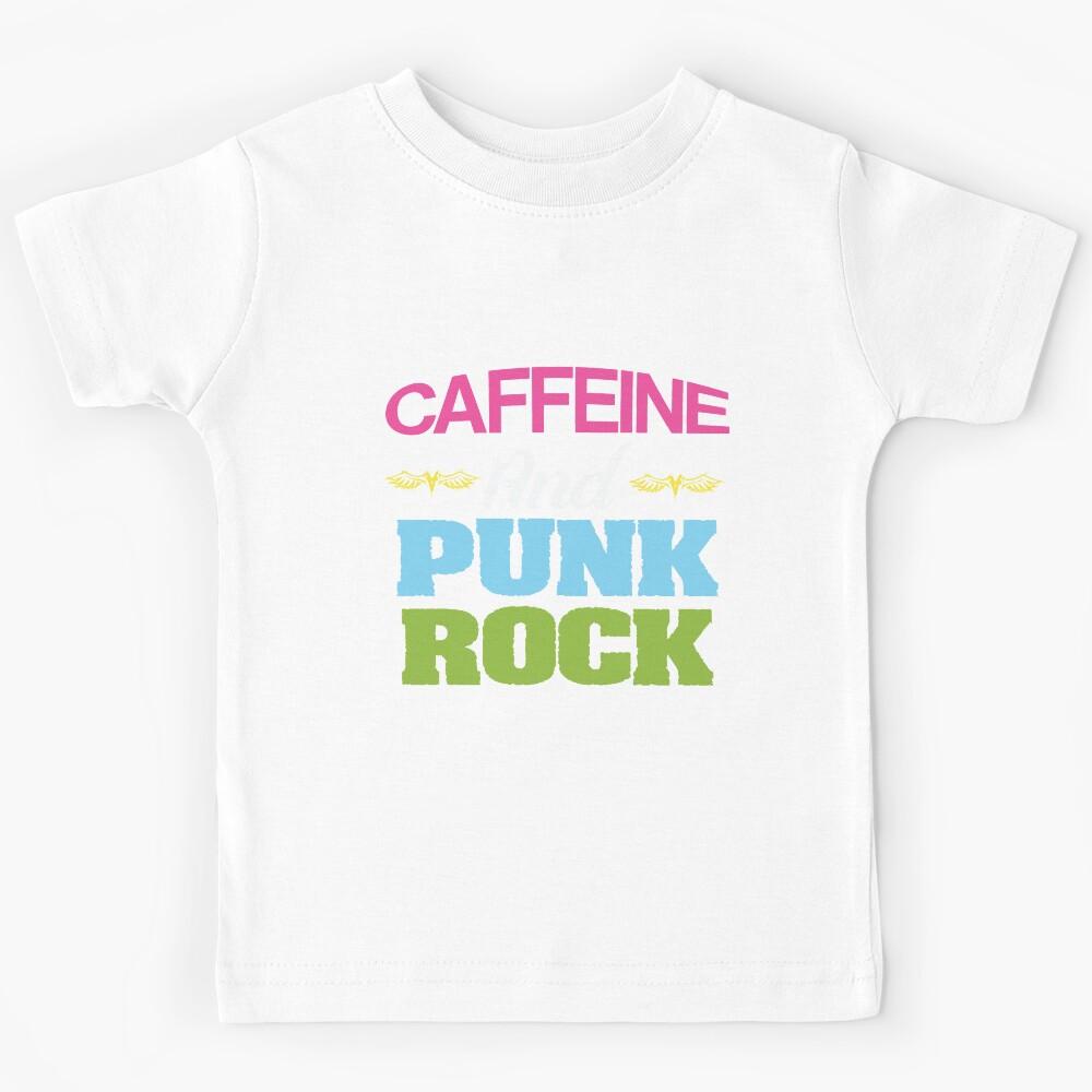80s Punk Rock and Caffeine Kids T-Shirt 130