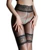 Lace Waist Splicing Fake Two-Piece Stockings Female Sexy Aurora Ultra-Thin Oily Pantyhose Club Dance Ol Party Ootd Fashion Gift