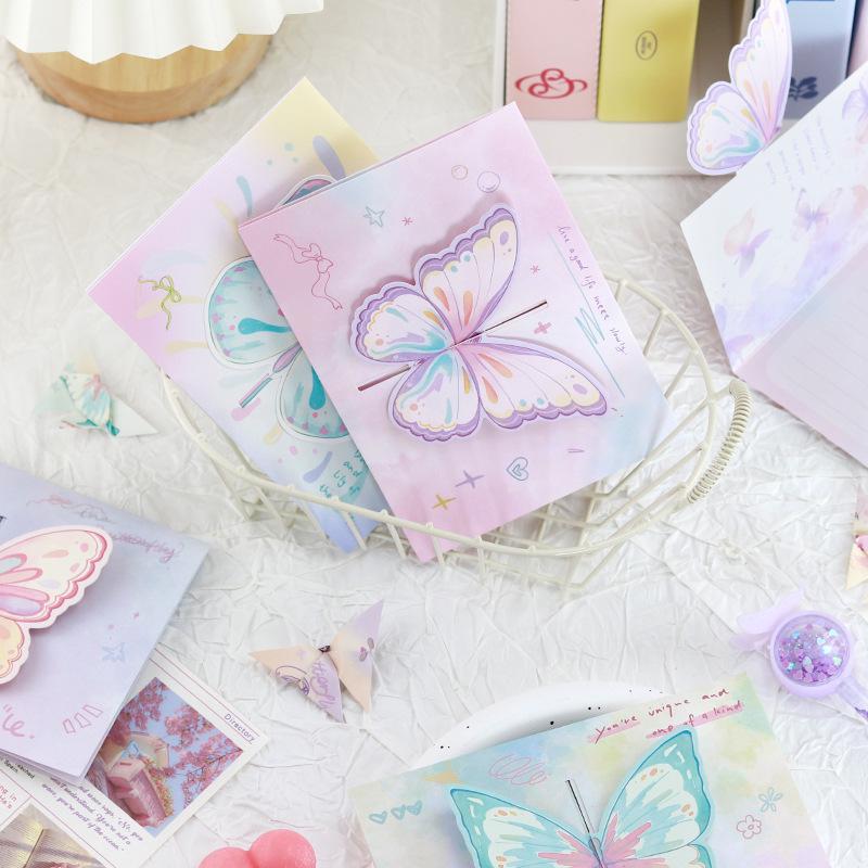 3D-Schmetterlings-Valentinstags-Grußkarte für Paare - Hochwertige faltbare Segenskarten