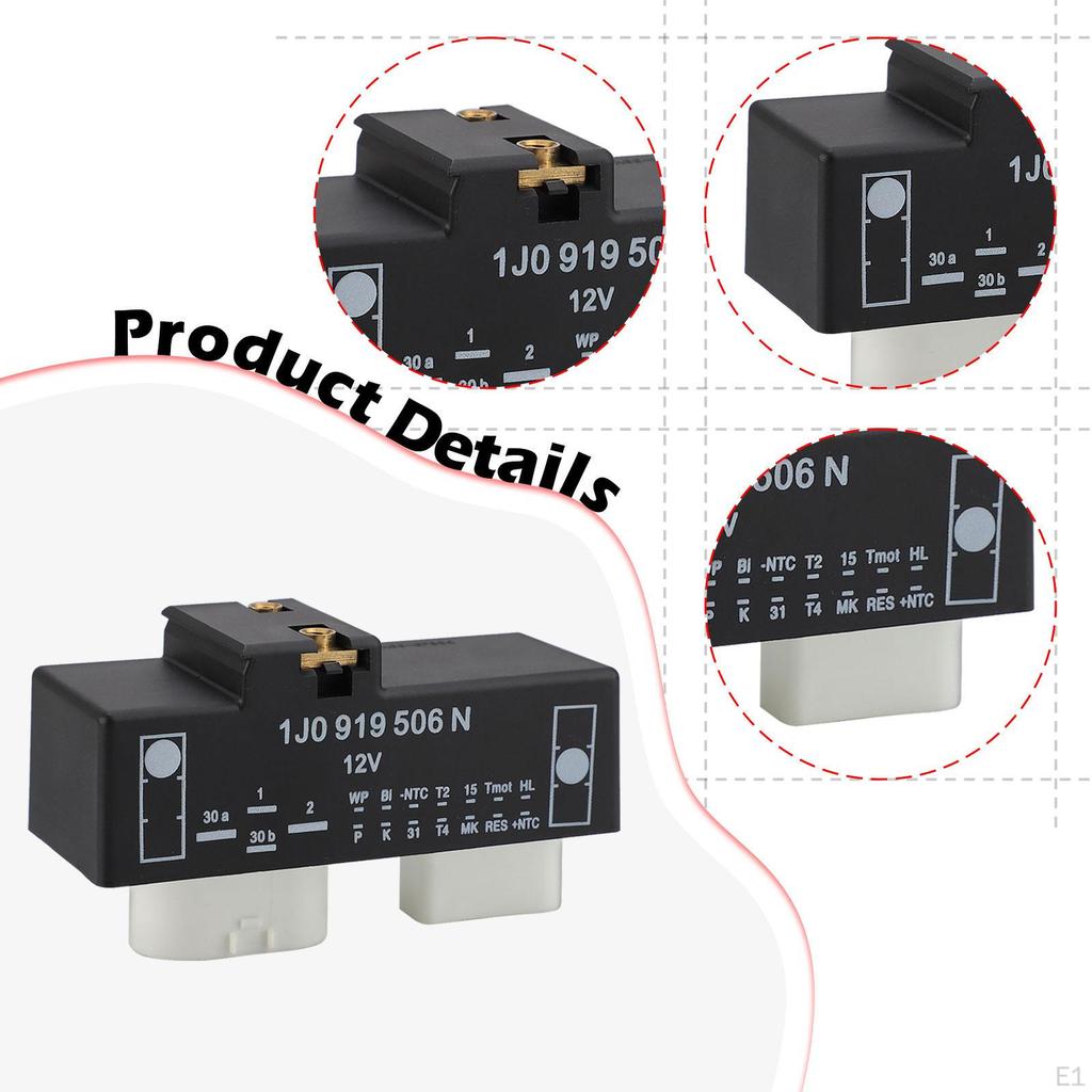 Modul ovládání chladicího ventilátoru 1J0919506N Relé ventilátoru chladiče pro Volkswagen