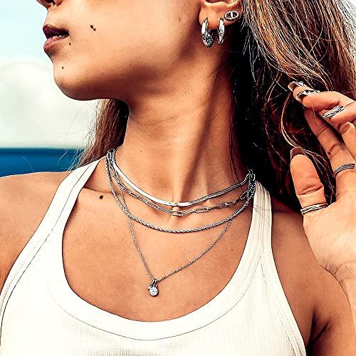July Hawaiian Jewelry Necklace, Scroll, Coin, and Wave Design, 2-Way, Men's and Women's, Hypoallergenic, Surgical Stainless Steel, Gift, Instagrammabl