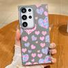 Cute Pink Love Hearts Case For Samsung Galaxy S25 Ultra Capa S24 Ultra S22 Ultra S23 Plus S21 FE S20 5G Magnetic Soft Case Cover