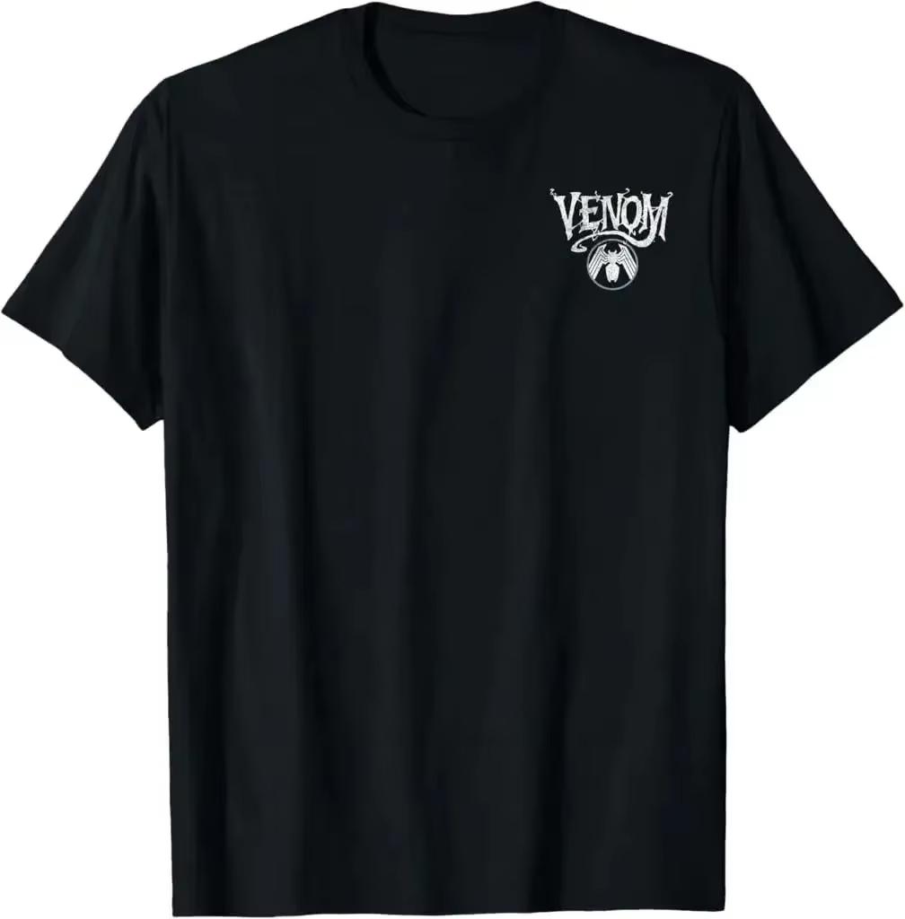 Black Marvel Black Panther T-shirt Features Comic-Style Duo Art and Bold Title Text for Fans of Wakanda Heroes
