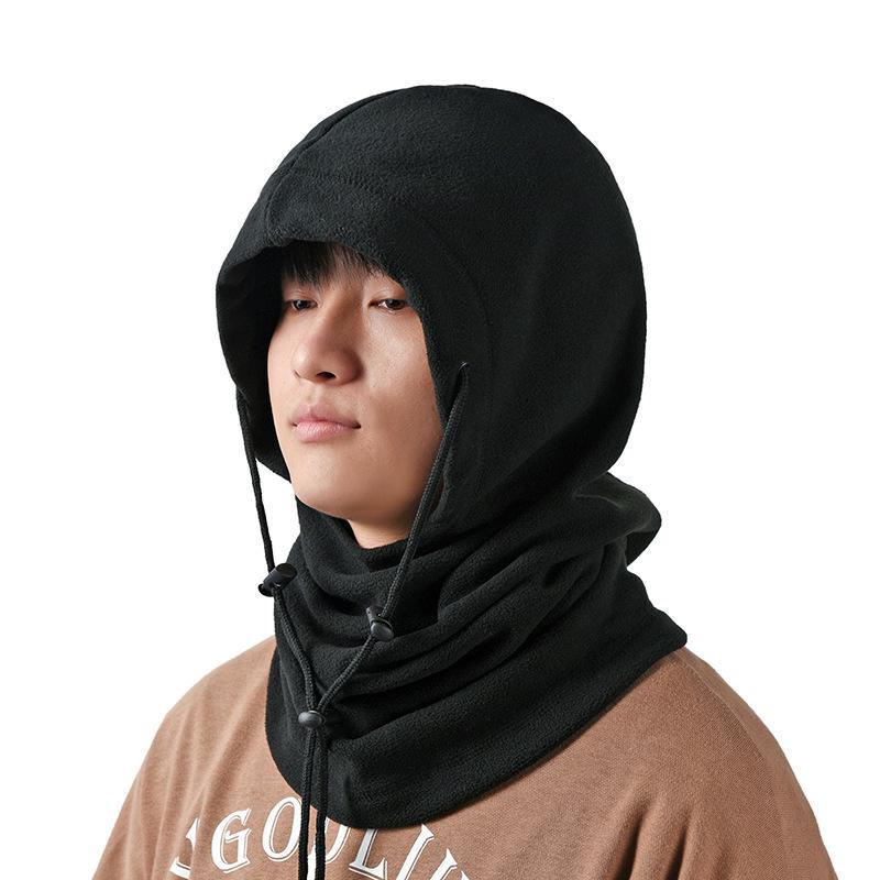 

Ветрозащитная флисовая лыжная шапка Yingbo Outdoor Cycling - мягкая, теплая, приятная для кожи, для холодной погоды straight hat; One Size чёрный