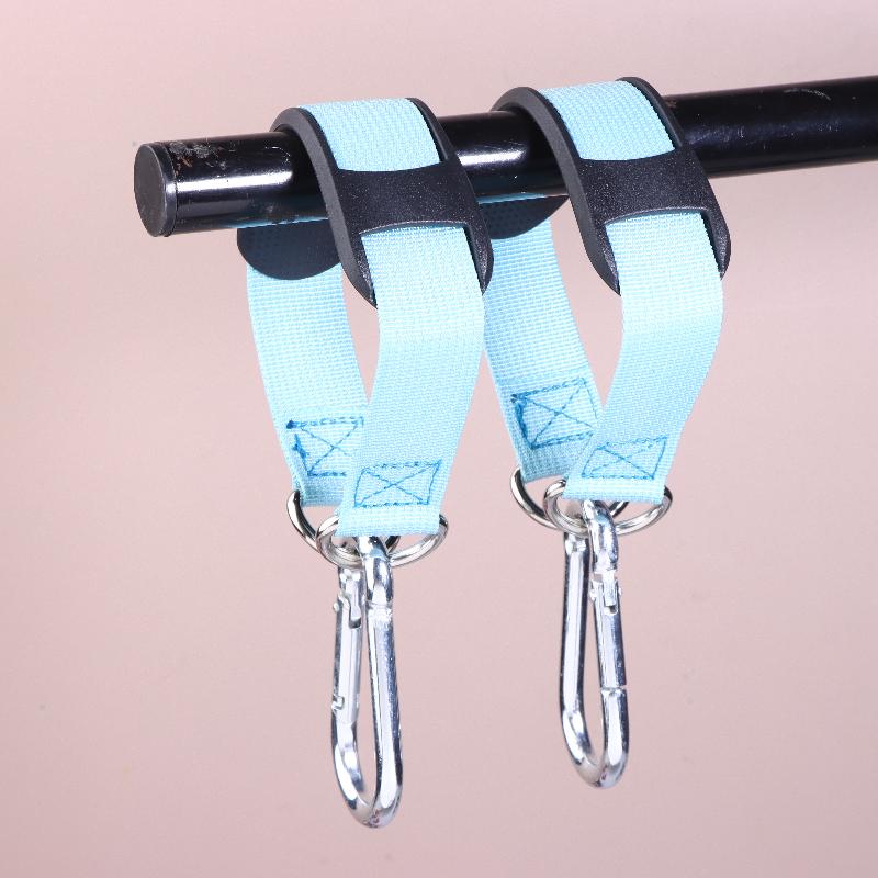 2Pcs Nylon Sling With Metal Hook Versatile Gym Accessory For Gym Equipment Durable Fitness Equipment Metal Hook Strap