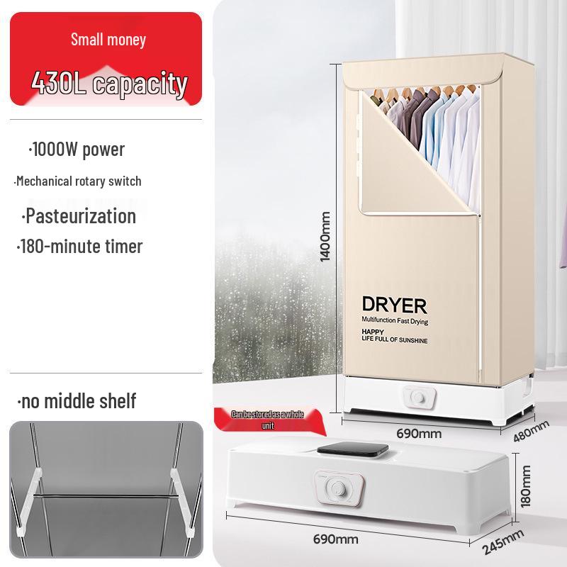 Yangzi Folding Clothes Dryer for Home, Large Capacity, Compact Design.