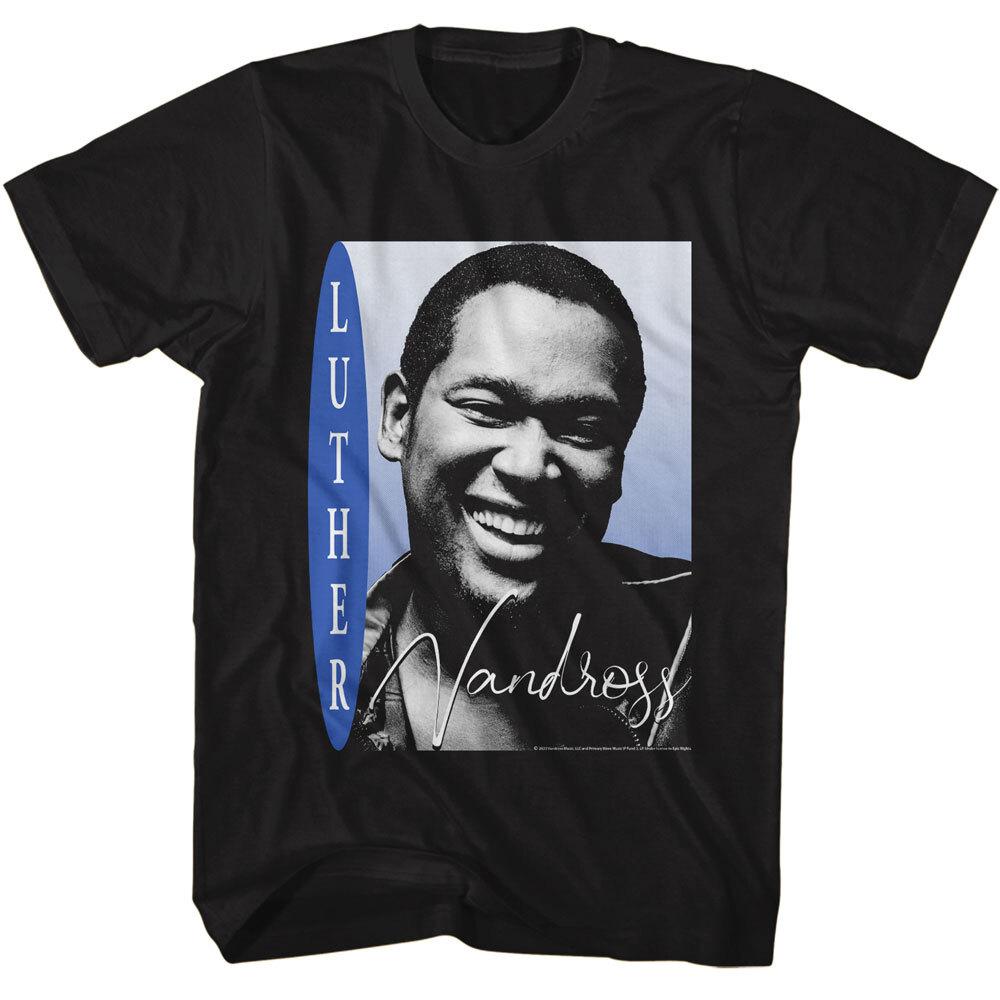 Luther Vandross Big Smiling Bust Photo Men T Shirt R&B Soul Music XXL