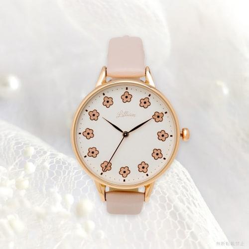 Fieldwork Women's Analog Watch with Leather Strap, Pink, JN018-3