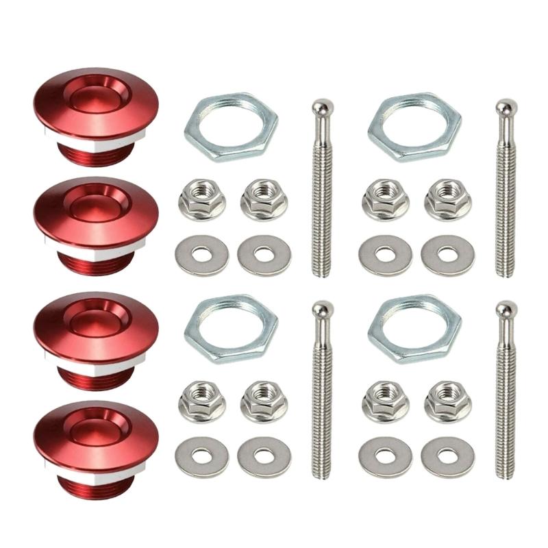 

Быстросъемные защелки, штифты капота, быстросъемные защелки, бампер, защелки бампера, кнопка крепления капота, штифты защелок 1,2 дюйма красный