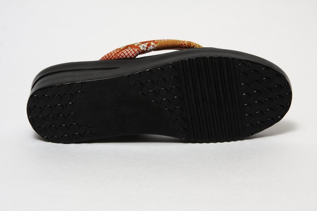 Hasegawa Sandals Perfect for Everyday Wear and Made In Japan with a Comfortable Urethane Size Japanese-patterned Yukata. Sole. Brown, S.