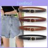 Leather Belt Vintage Women Versatile Decorative Waistband Casual Strap Jeans