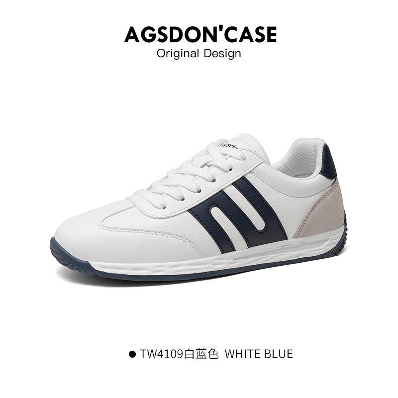 Frühlings-Herrenschuhe 2025 neue Plateau-Forrest-Gump-Schuhe lässige Board-Schuhe Herren Sommer atmungsaktive Leder-Sport-Trainingsschuhe