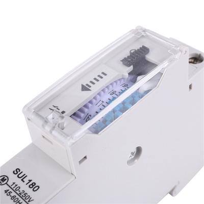 ABWR-10X SUL180A 15 Minutes Mechanical Timer 24 Hours Programmable Din Rail Timer Time Switch Relay Measurement Analysis