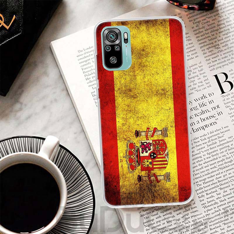 Spain Coat Of Arms Flag Cover For Xiaomi Redmi Note 14 13 12S 12 11 Pro Plus Phone Case 11S 10S 10 11E 11T 14Pro 13Pro Print Coq