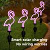 Neon Flamingo Solar Garden Light Landscape Courtyard Lamp Waterproof Outdoor Decor Stake Light LED Patio Grounding Lights