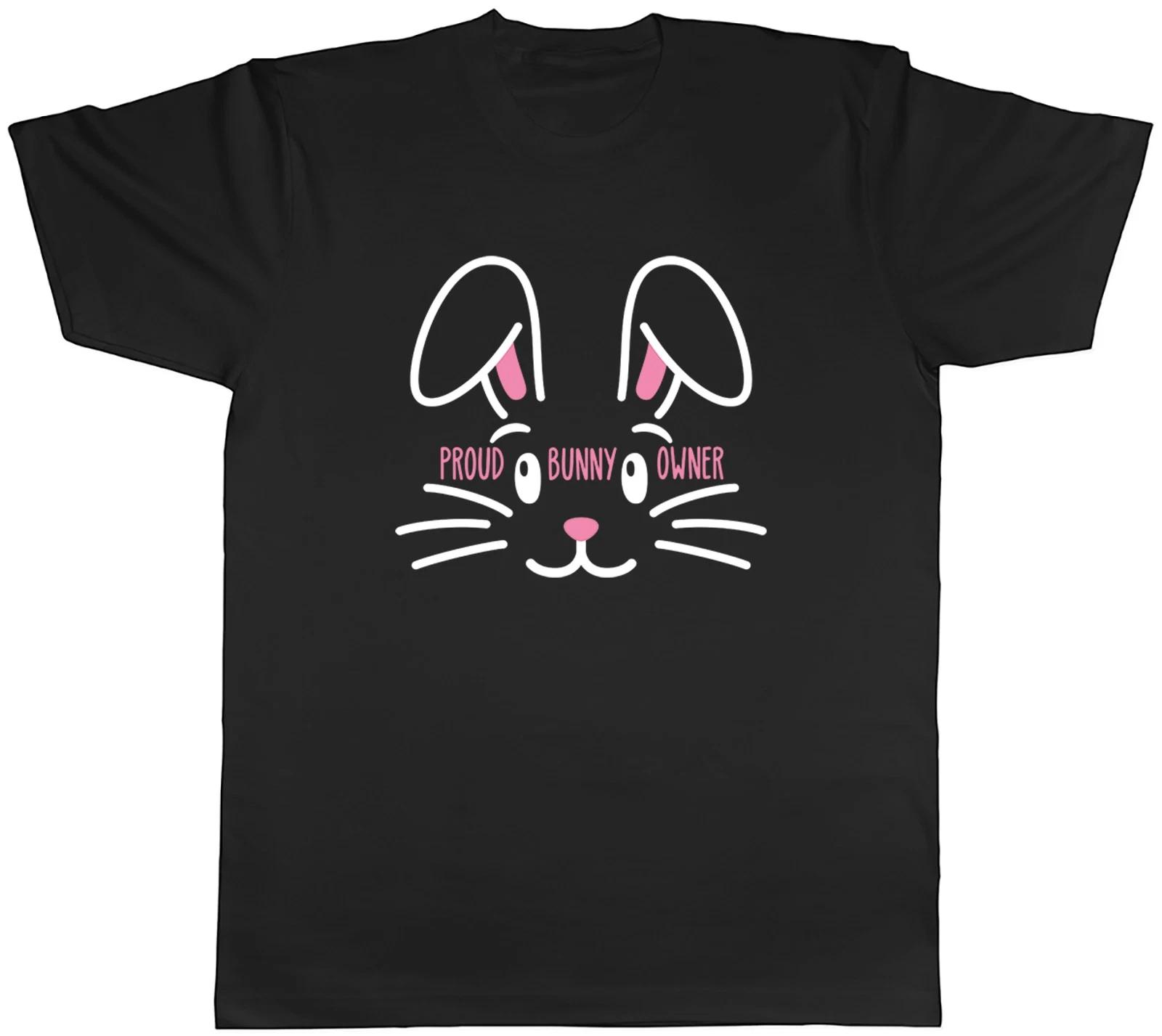 Proud Bunny Owner Pet Rabbit Lover Mens T-Shirt Tee Gift Top S