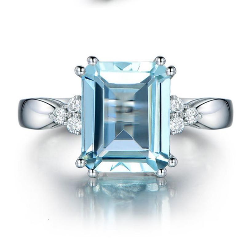 Lindon Classic Copper Alloy Zircon Ring Ladies Jewelry Wedding Promise Party Gift