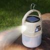 1 Pcs Solar Dual Light Source Outdoor Camping LED Light Digital Display USB Charging Solar Powered Charging Camping Light