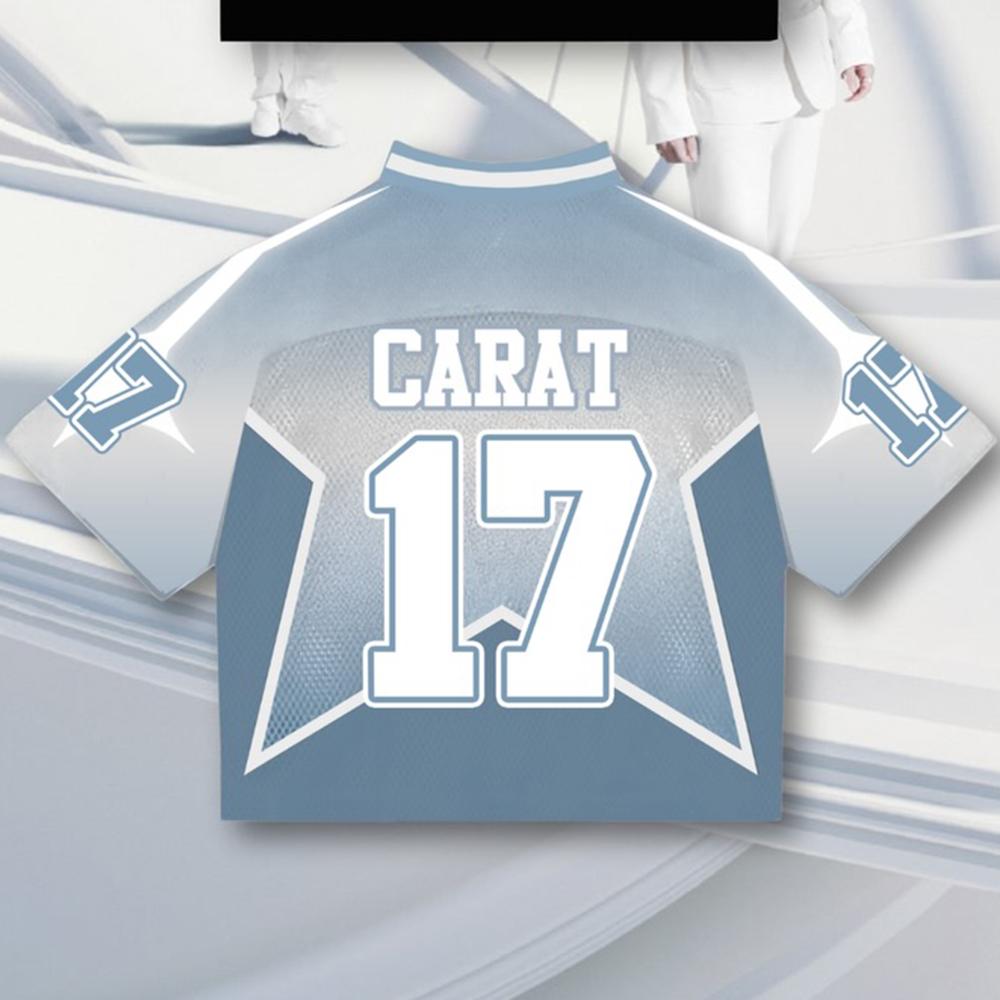 Summer New Korean Ins Music Team Seventeen Jersey Men's Women's Fan Y2K Fashion Casual Sports T-Shirt Oversized Breathable Top